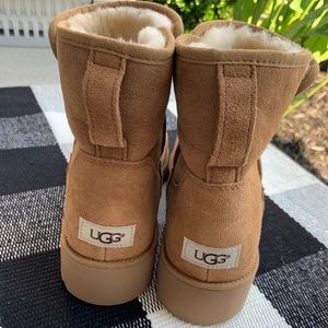 UGG Kristin Wedge Bootie/Cognac